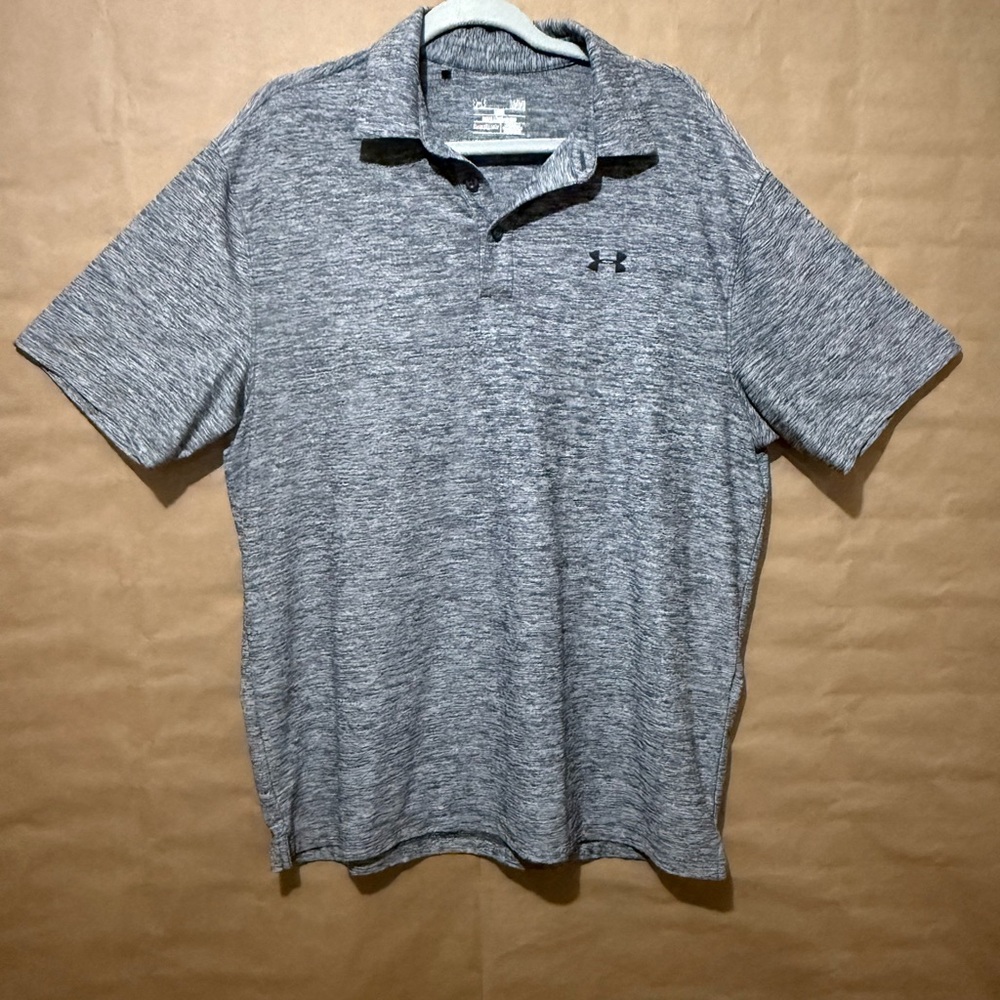 Under Armour Gray Polo Shirt Classic Design